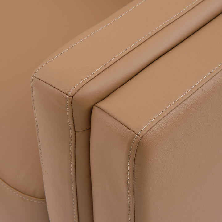 Everly Leather Sofa Cognac