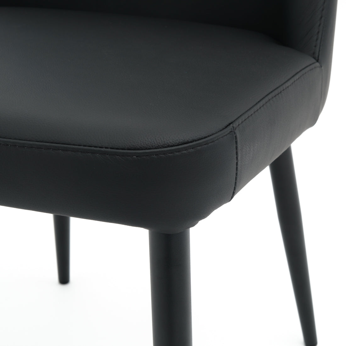 Wima Leather Chair Black