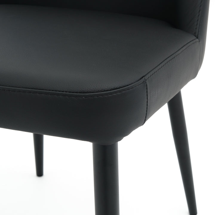 Wima Leather Chair Black