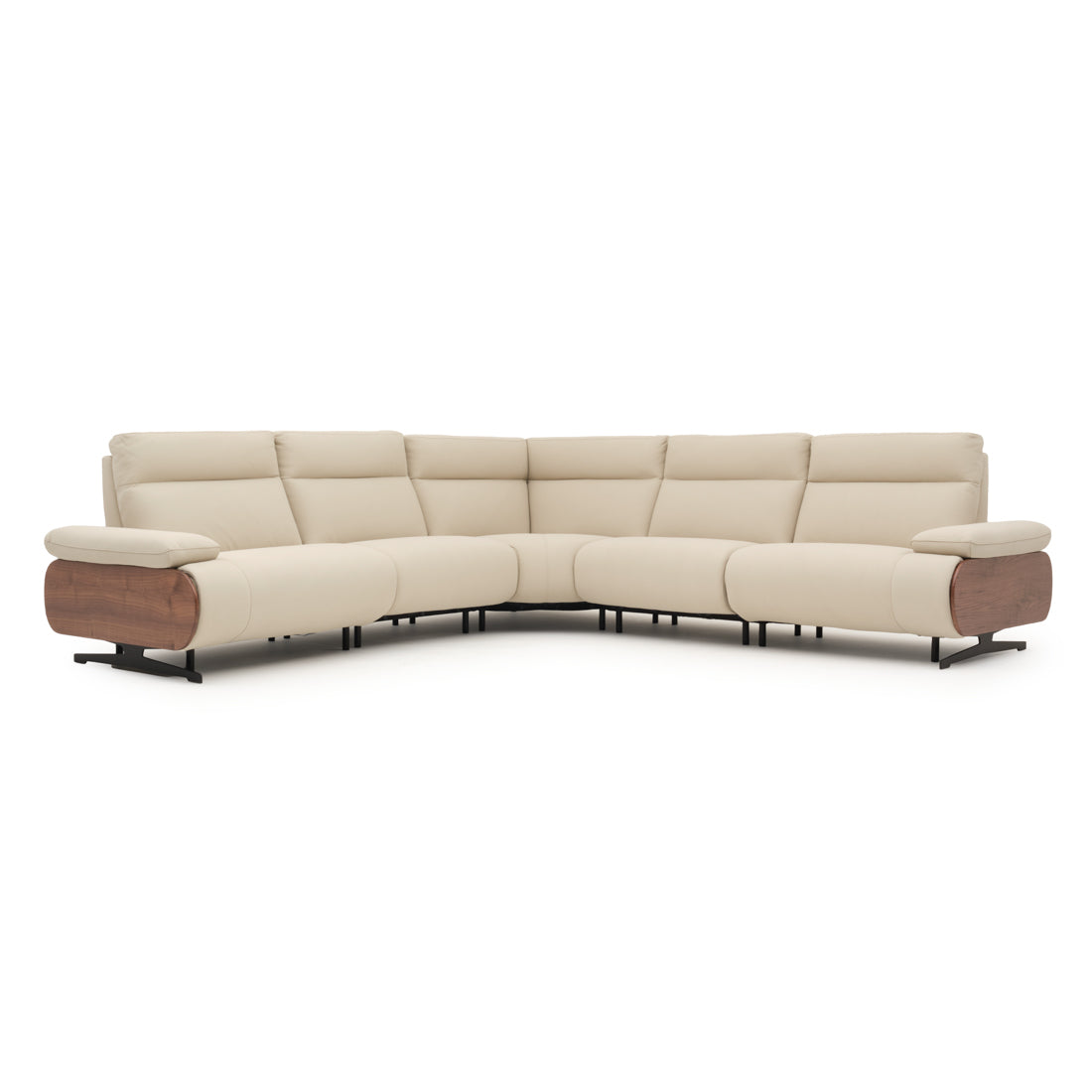 Ellery Reclining Sectional Sofa Beige