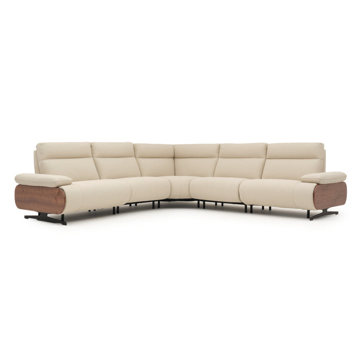 Ellery Reclining Sectional Sofa Beige