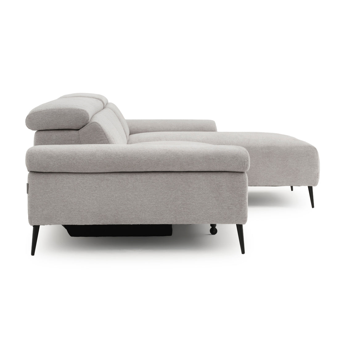 Eldan Fabric Sectional Sofa Light Grey