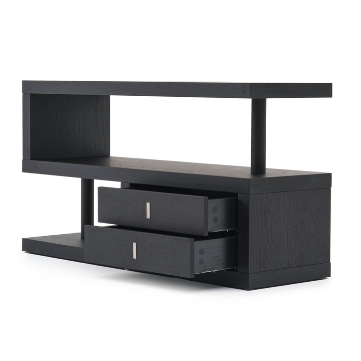Edward Wood Bookcase Black