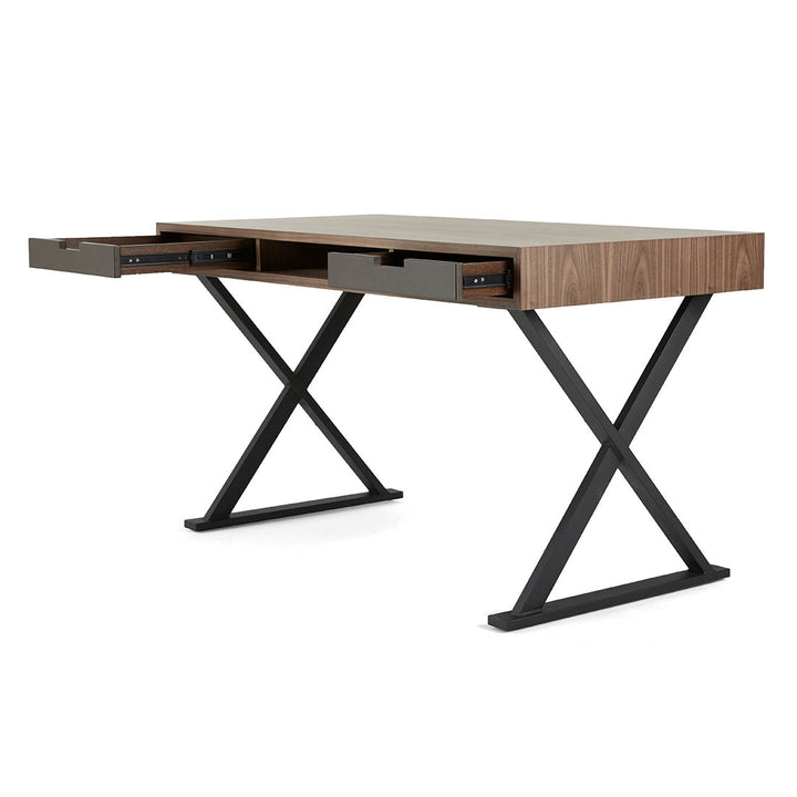Neghan Desk Dark Brown