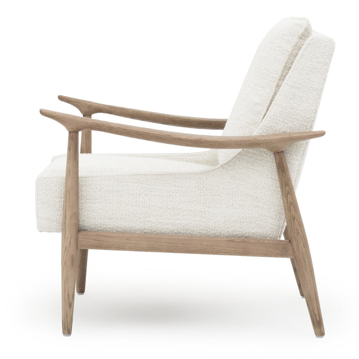Nolra Fabric Accent Chair Off White