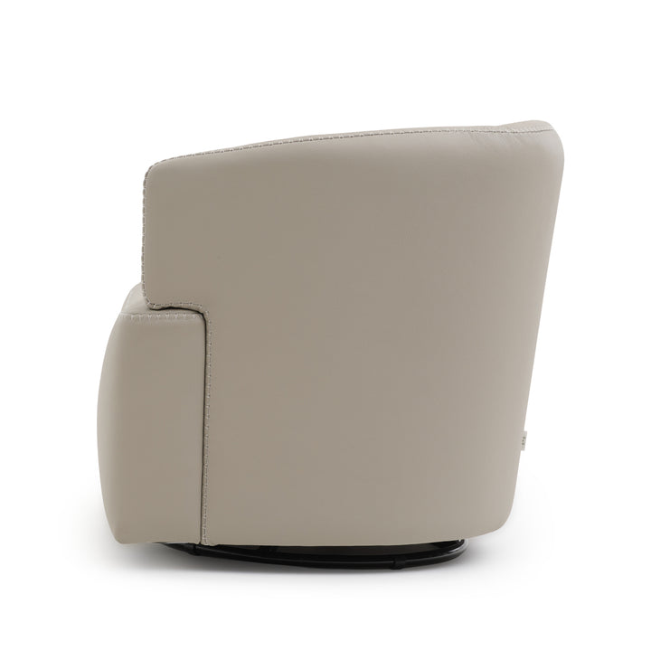 Westie Swivel Accent Chair Light Grey