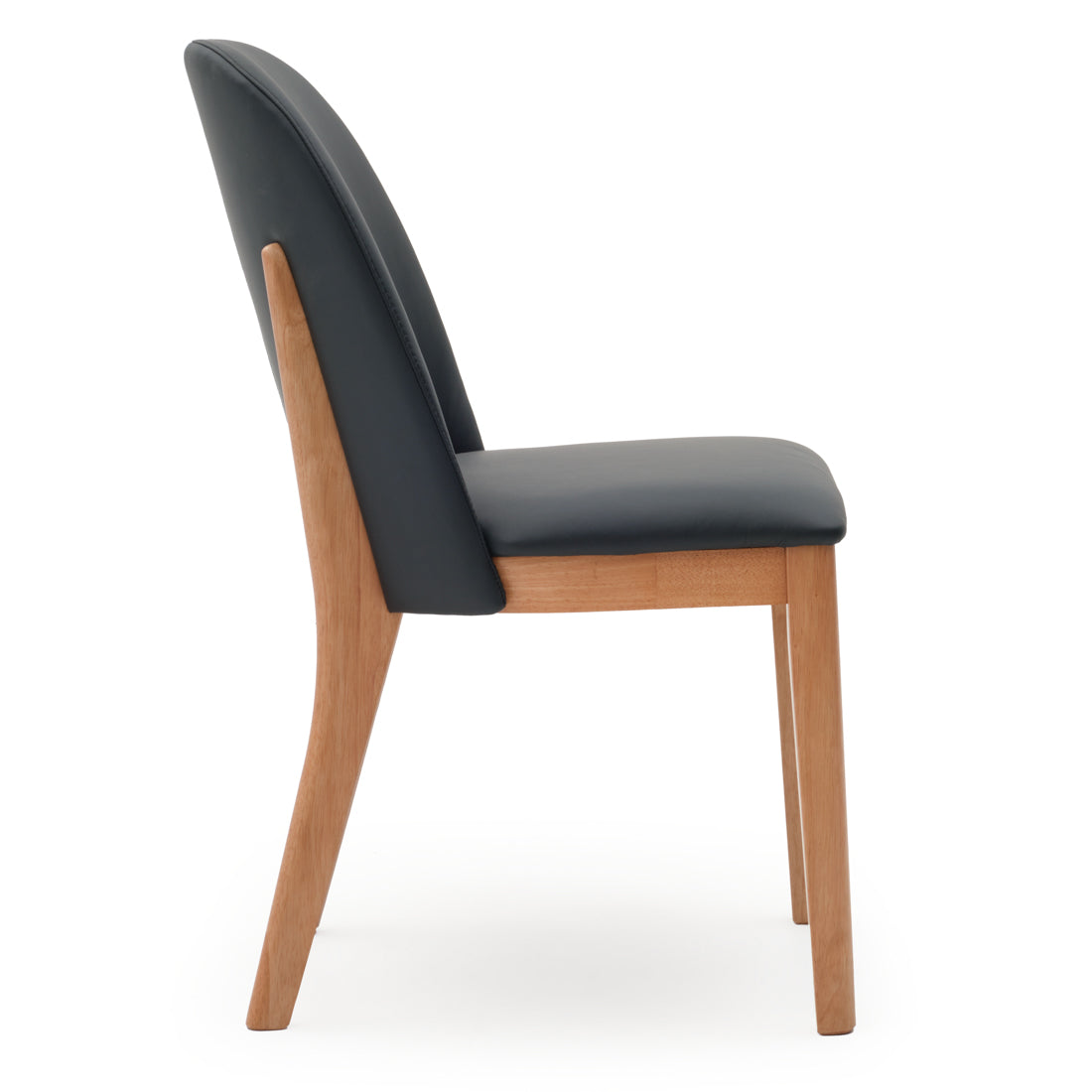 Evy Leather Chair Black