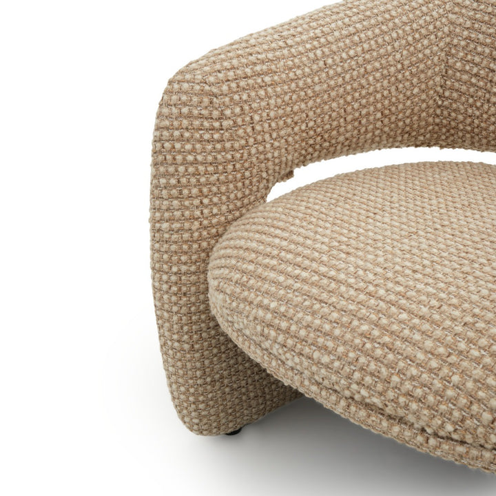 Willicia Fabric Accent Chair Beige