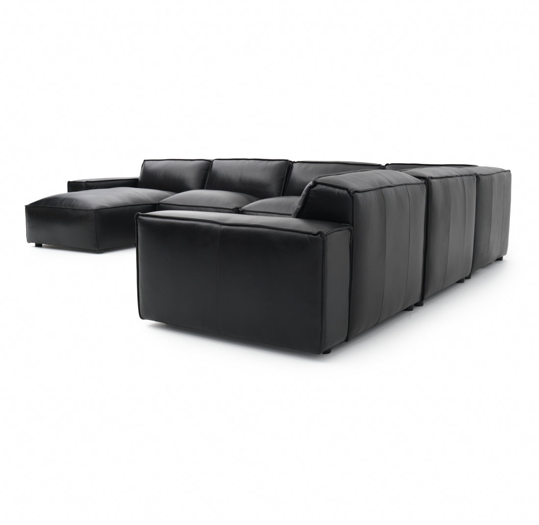 Nook Leather Modular Set Black