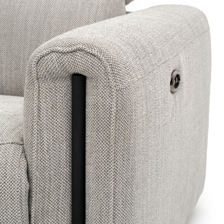 Wilnoir Reclining Sectional Sofa Light Grey