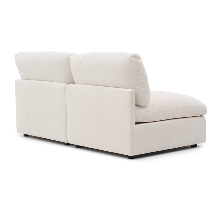 Emiliana Modular Armless Loveseat Beige