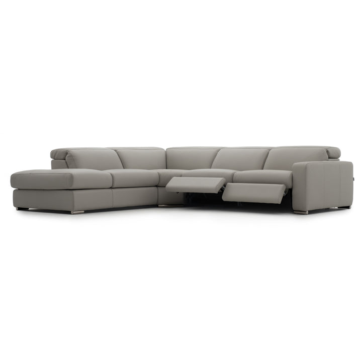 Whitmore Reclining Sectional Sofa Light Grey