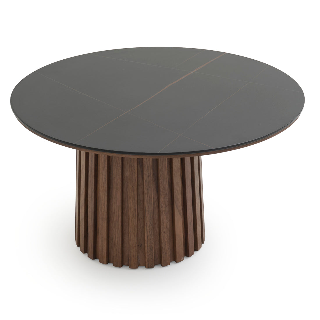 Elzie Ceramic End Table Black
