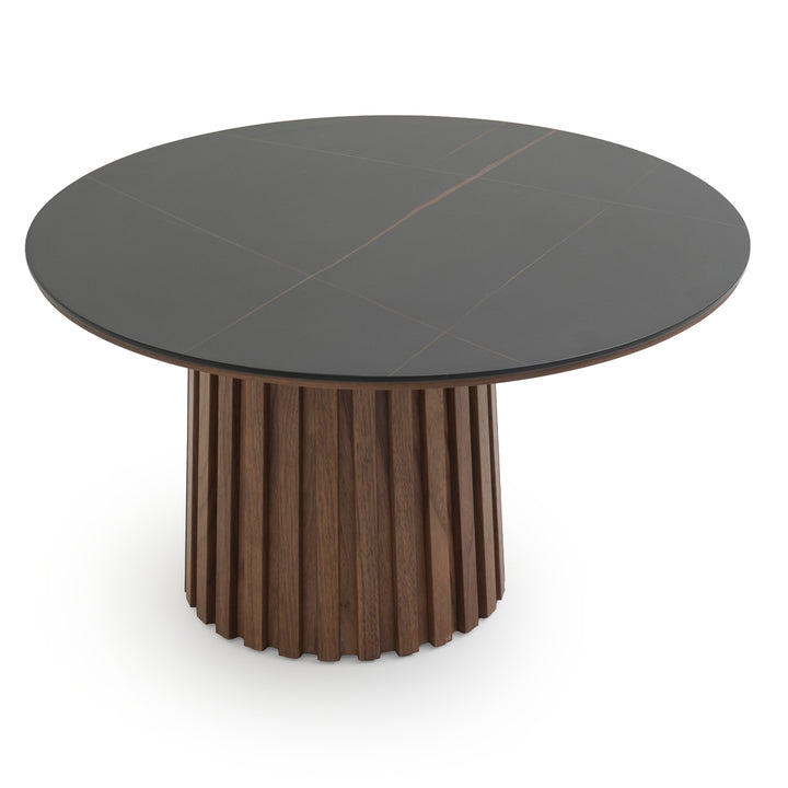 Elzie Ceramic End Table Black