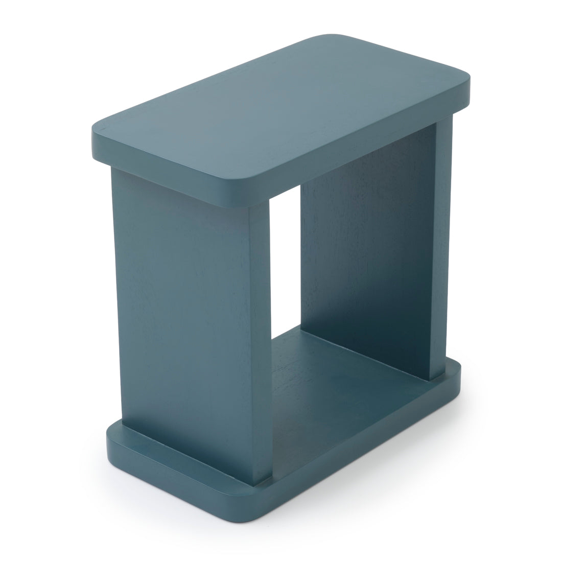Siya Wood Accent Table Light Blue