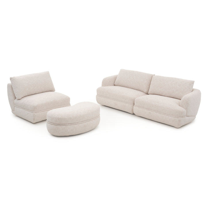 Esteli Fabric Modular Set Beige