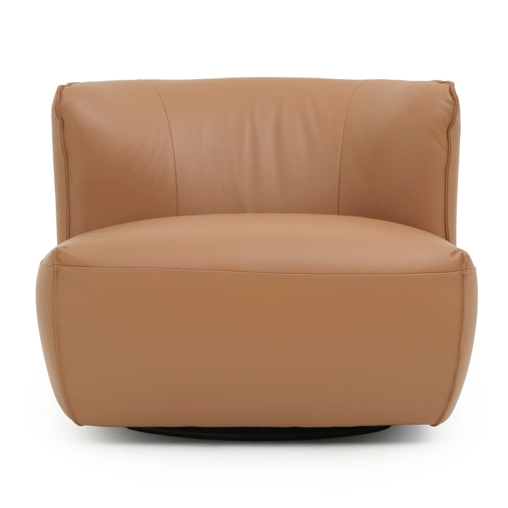 Nahla Swivel Accent Chair Cognac