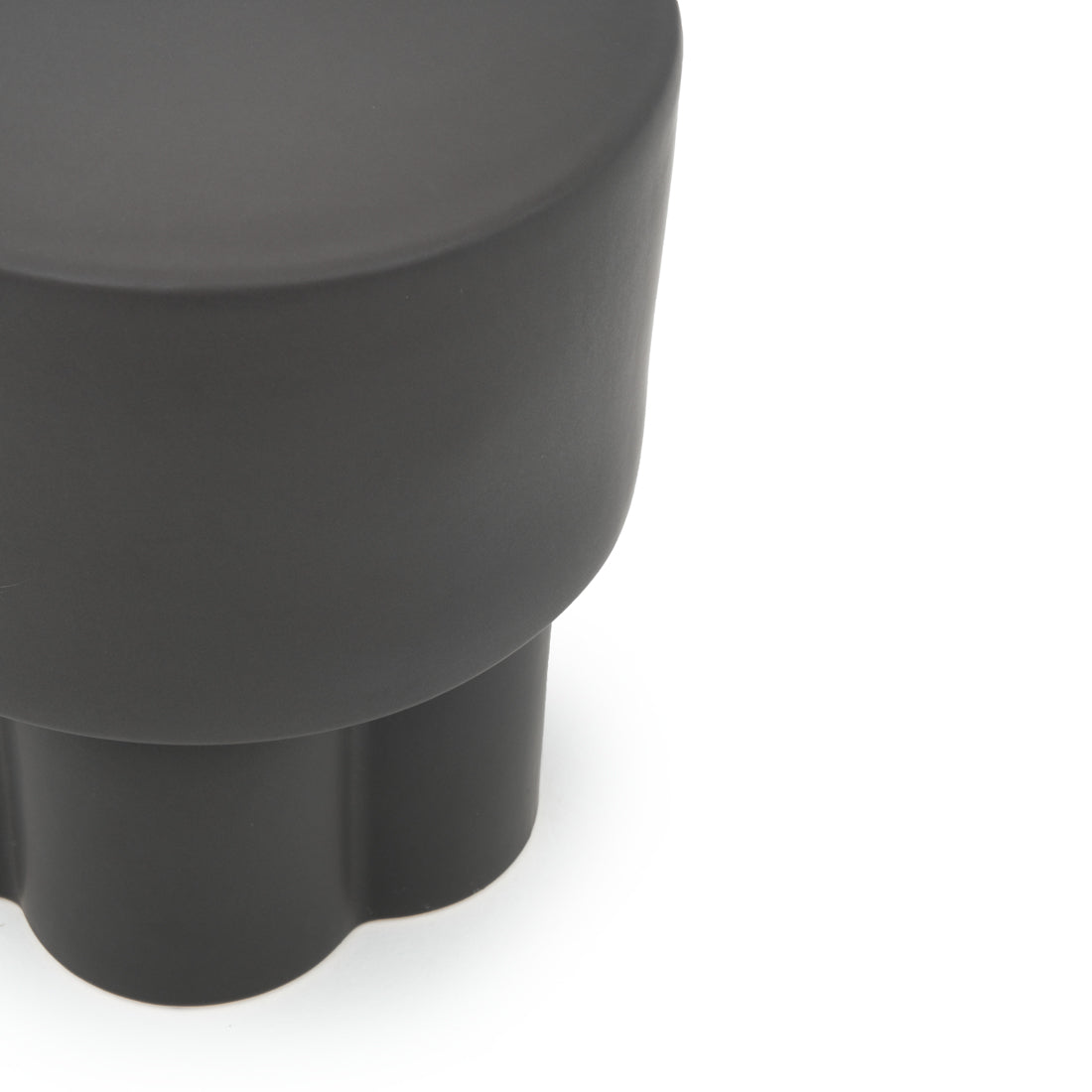 Eflower Accent Stool Dark Grey