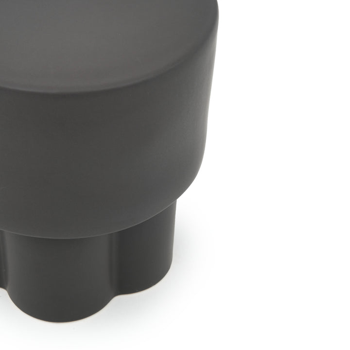 Eflower Accent Stool Dark Grey