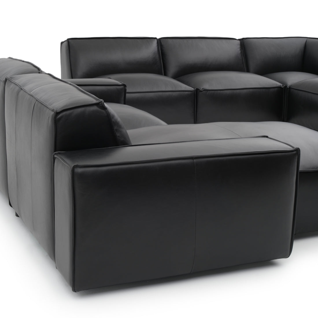 Nook Leather Modular Set Black