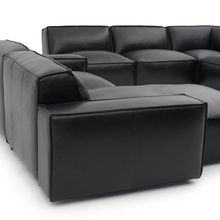 Nook Leather Modular Set Black