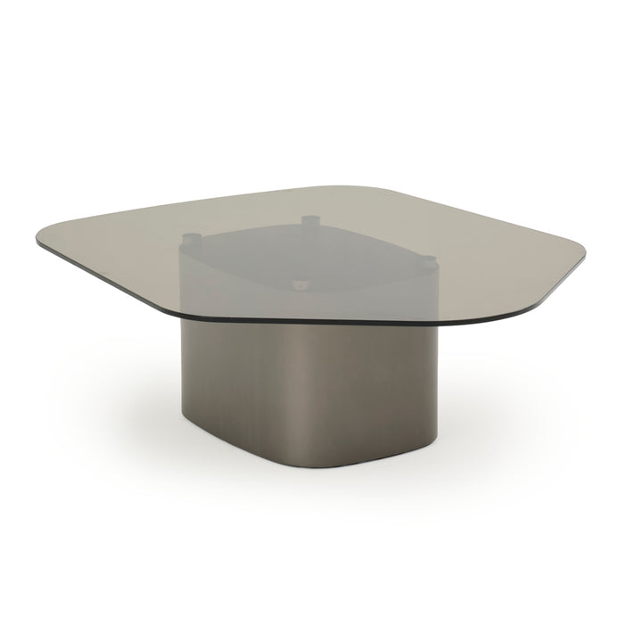 Whitford Glass Coffee Table Dark Grey