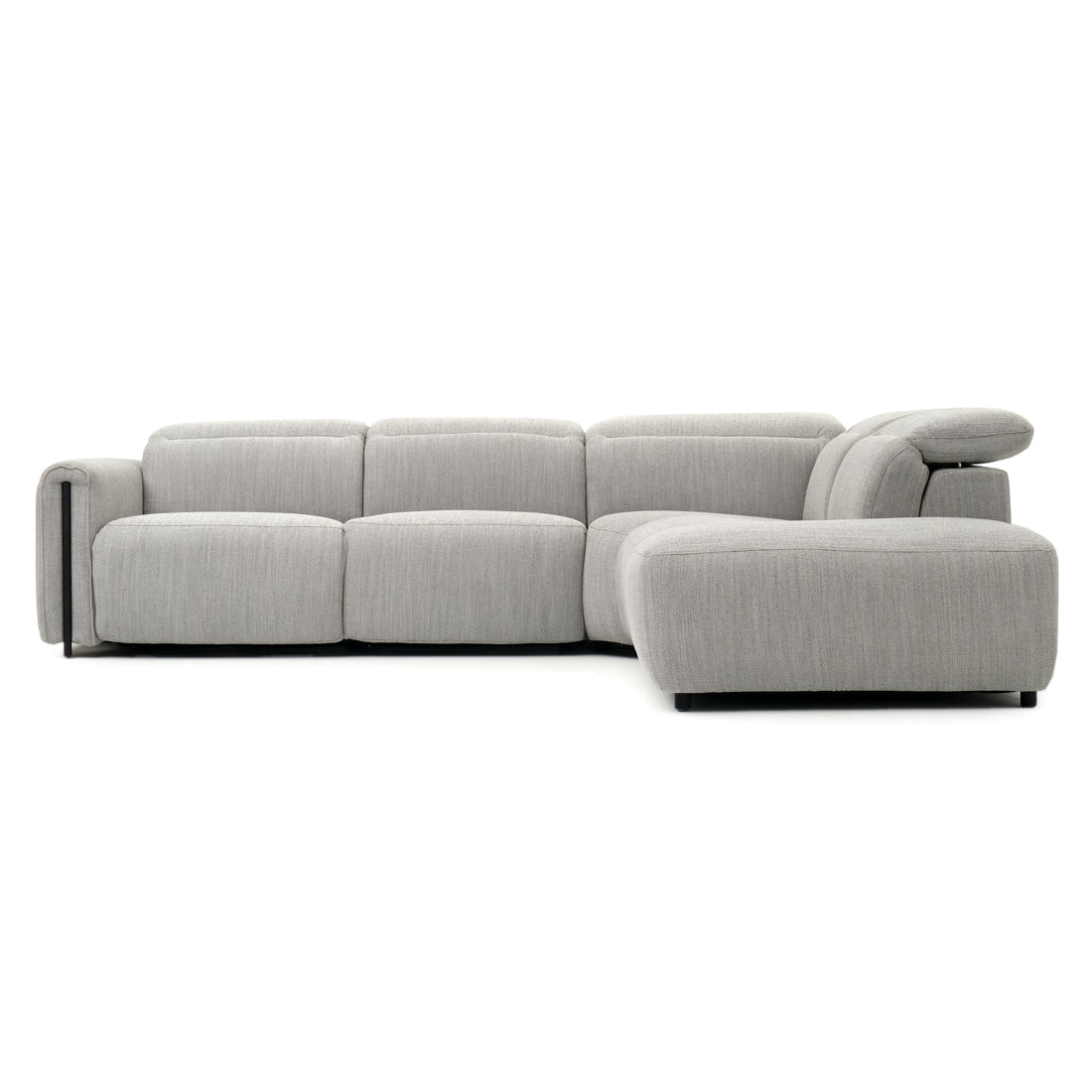 Wilnoir Reclining Sectional Sofa Light Grey