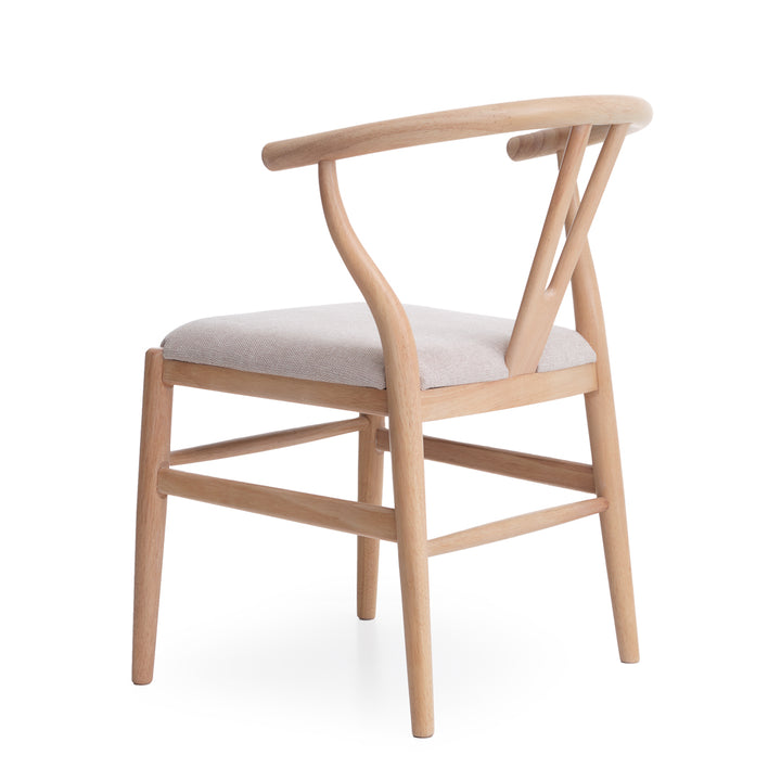 Nakesha Wood Armchair Light Brown