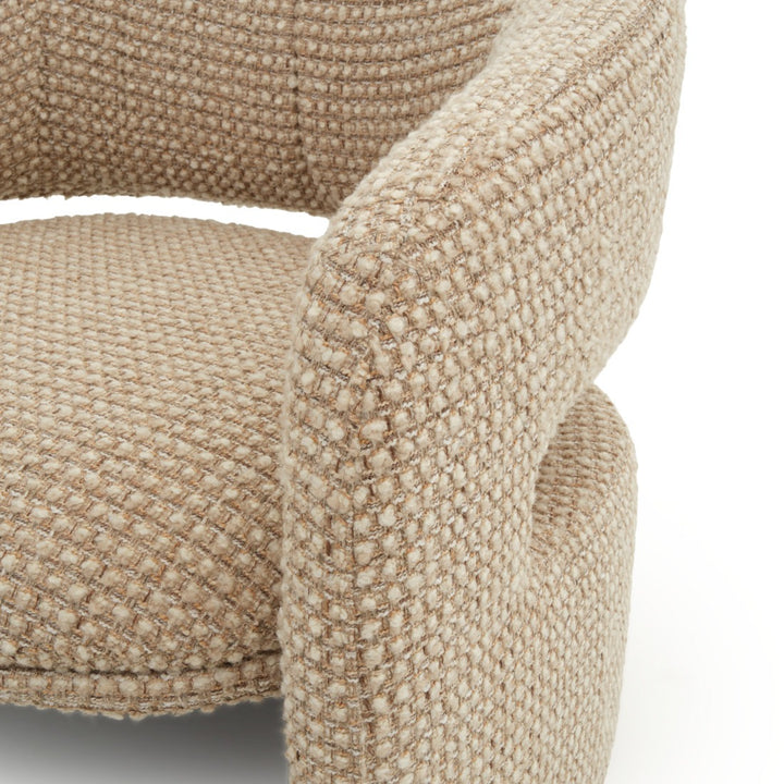 Willicia Fabric Accent Chair Beige