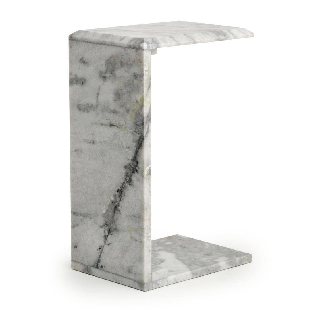Neville Marble Accent Table White
