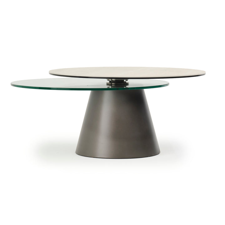 Navona Ceramic Coffee Table Light Brown