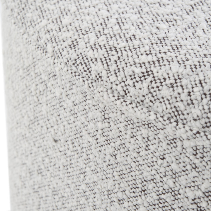 Emondi Fabric Ottoman Light Grey