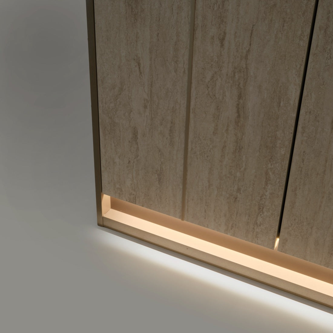Nunzia Glass Curio Beige
