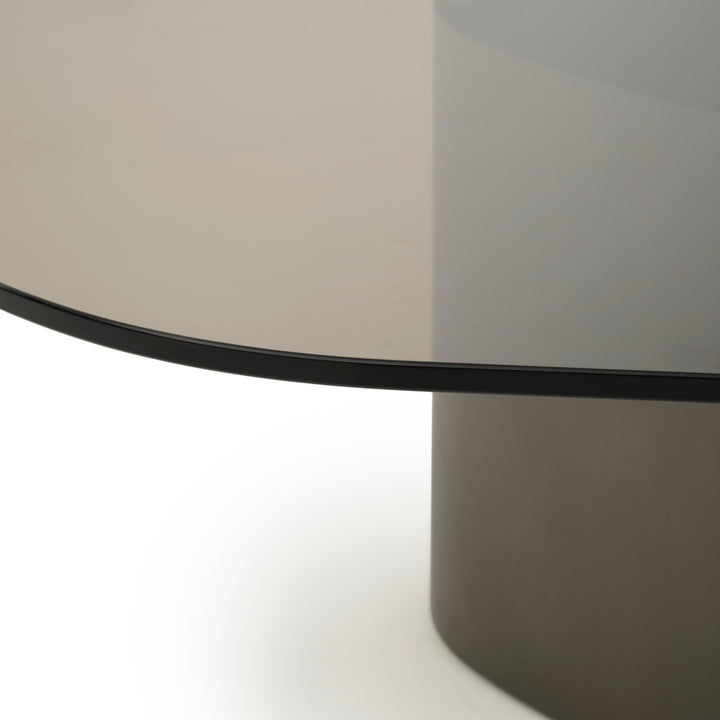 Whitford Glass Coffee Table Dark Grey