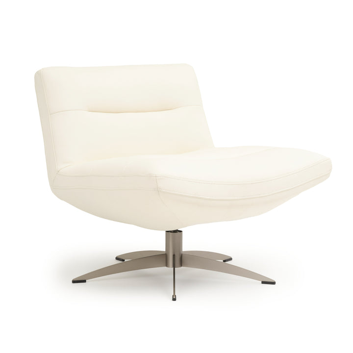 Windy Swivel Accent Chair White