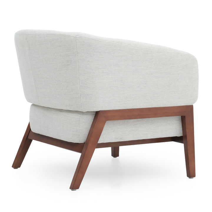 Noa Fabric Accent Chair Light Grey
