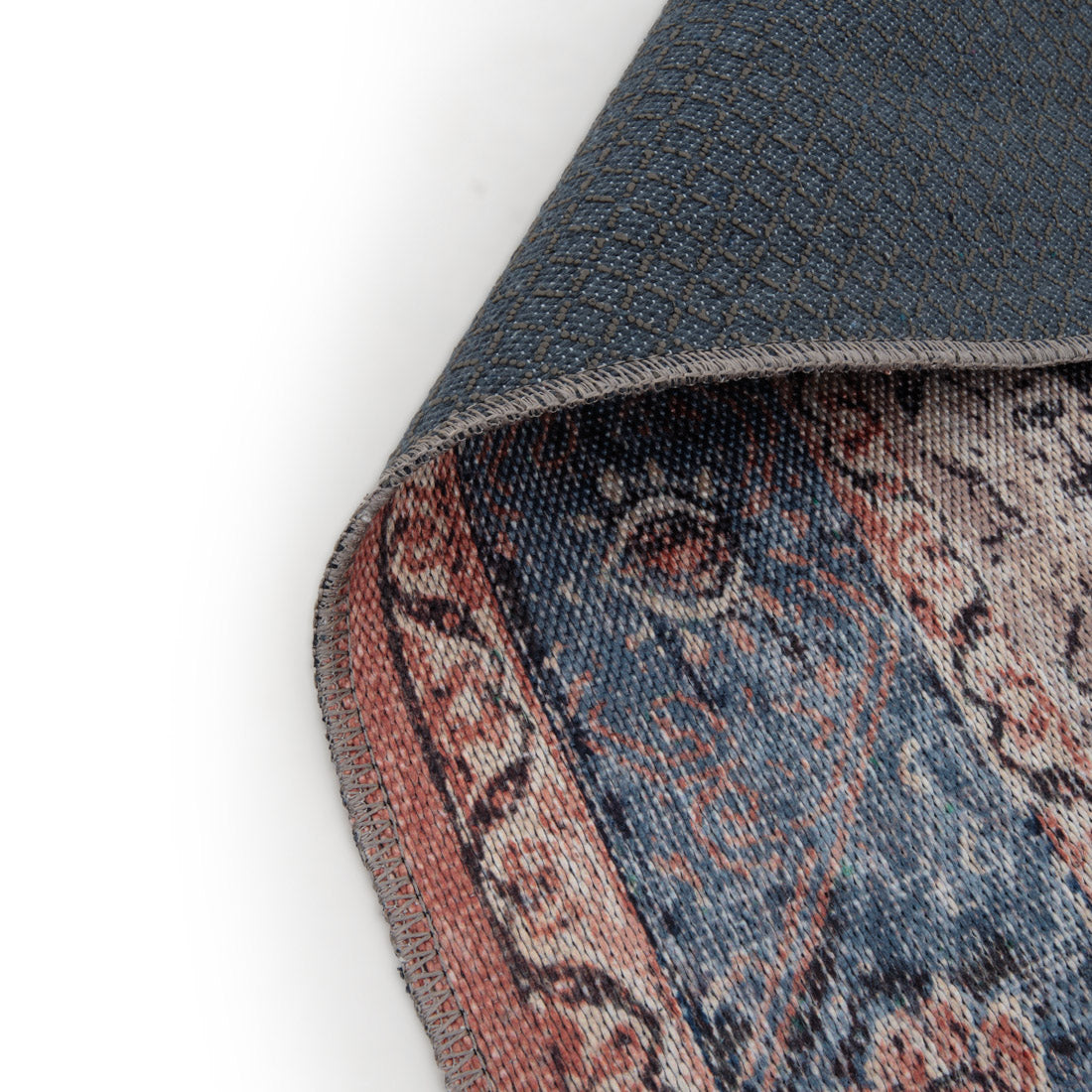 Nanpur Area Rug Dark Blue