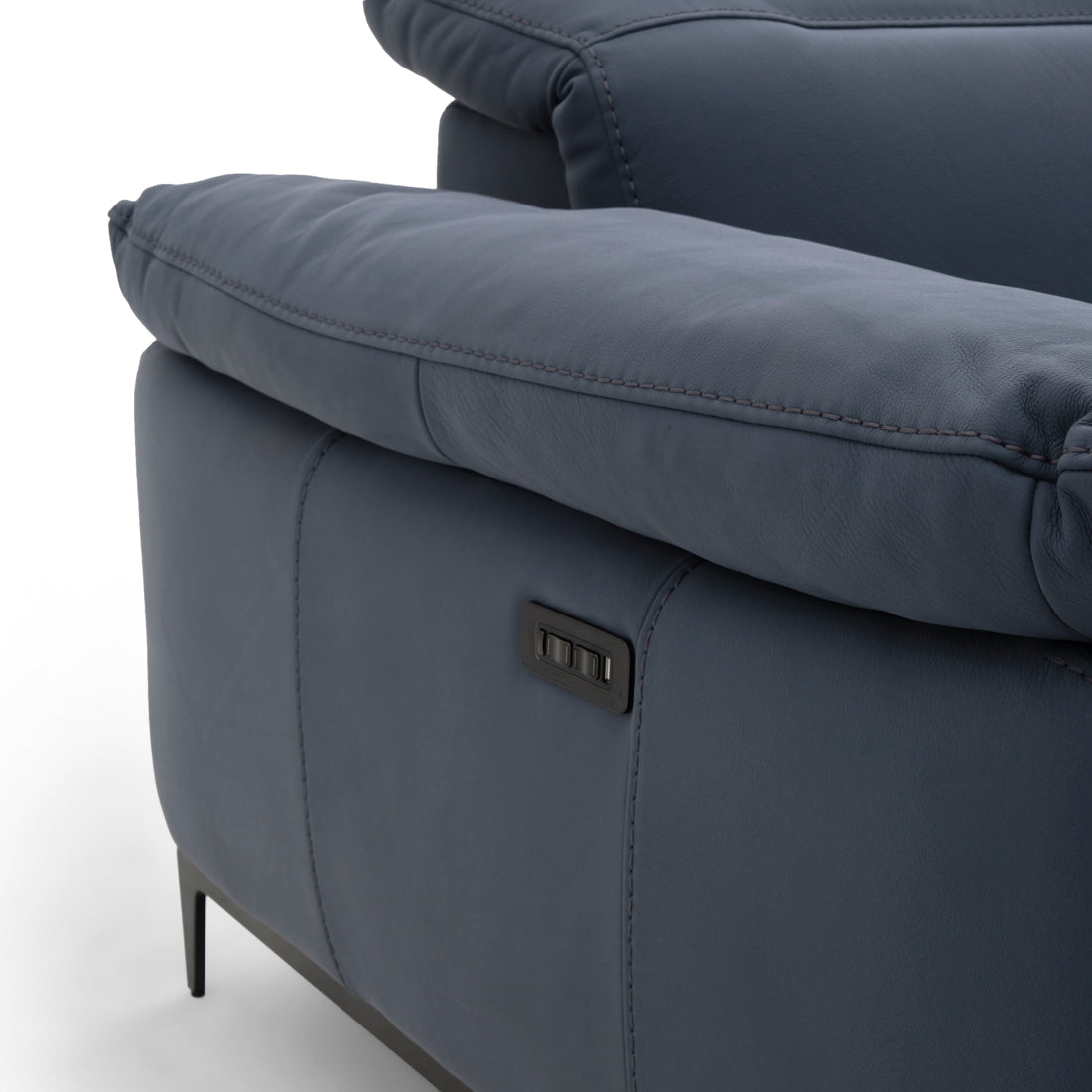 Wakely Reclining Accent Chair Dark Blue