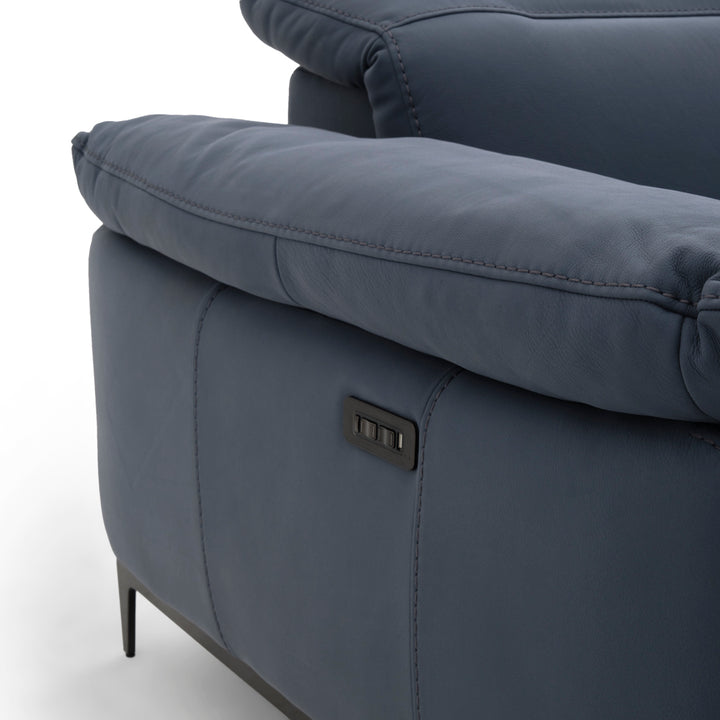 Wakely Reclining Accent Chair Dark Blue