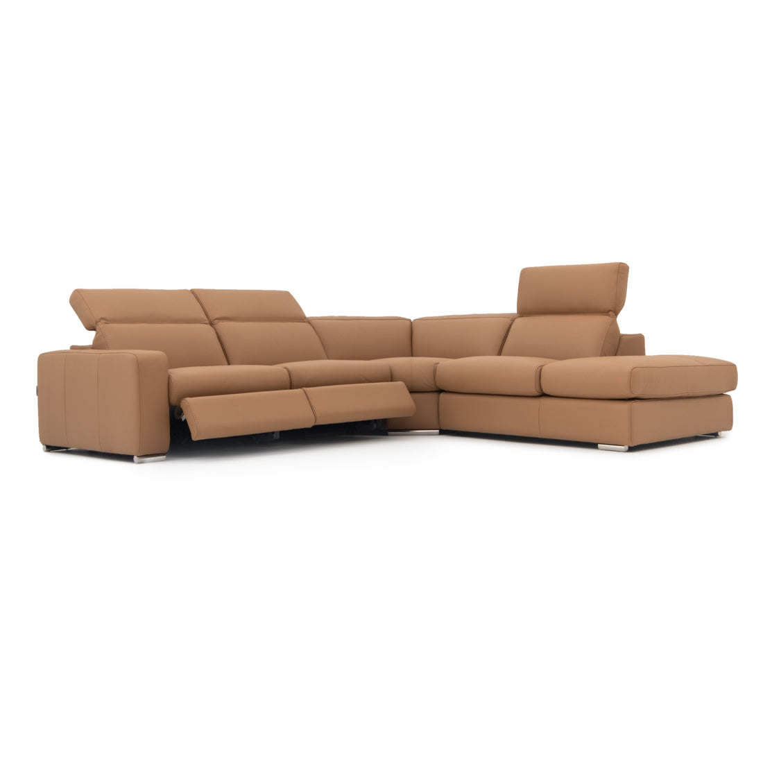 Whitmore Reclining Sectional Sofa Cognac