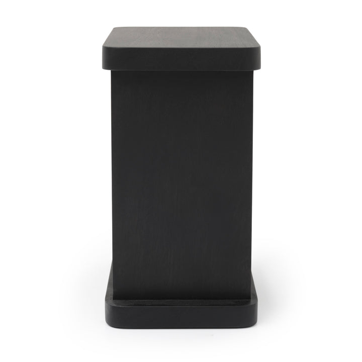 Siya Wood Accent Table Black
