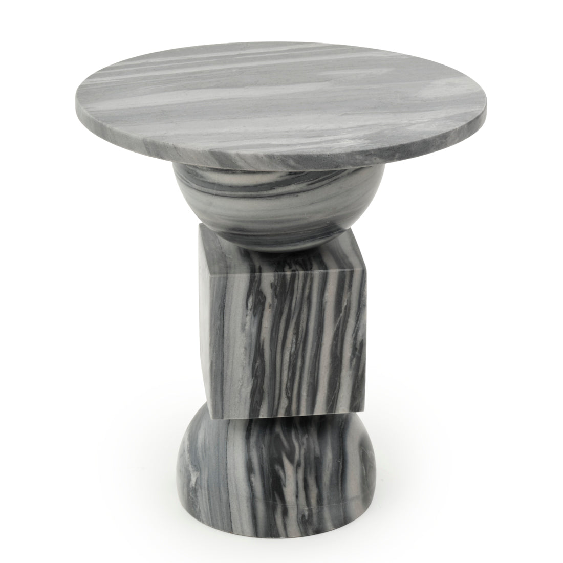 Walterina Marble Accent Table Dark Grey