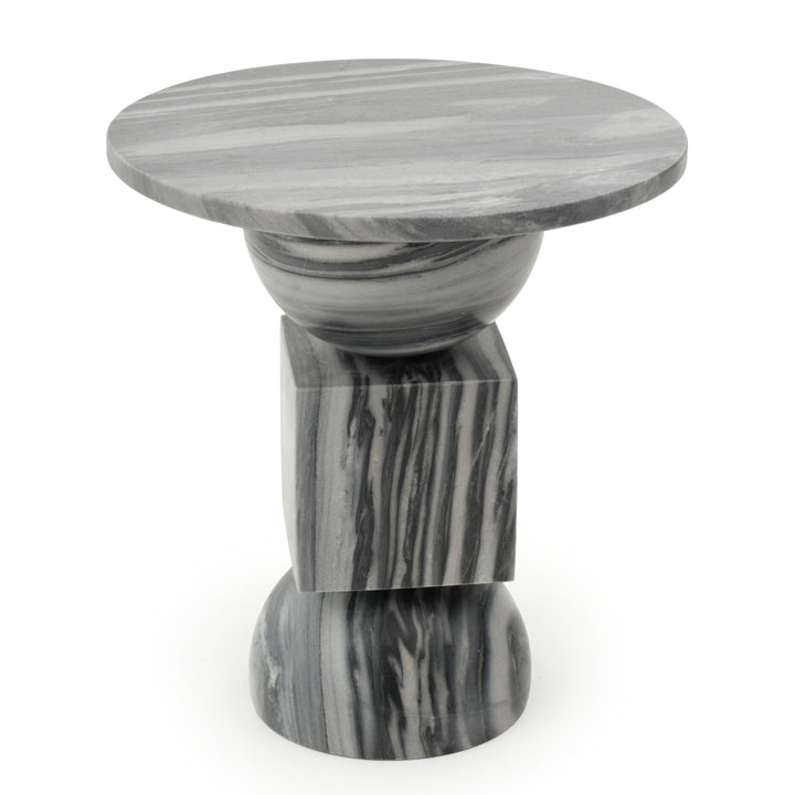 Walterina Marble Accent Table Dark Grey