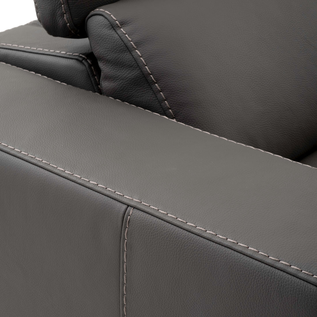 Warley Reclining Sectional Sofa Dark Grey