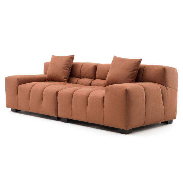 Norika Fabric Modular Sofa Orange