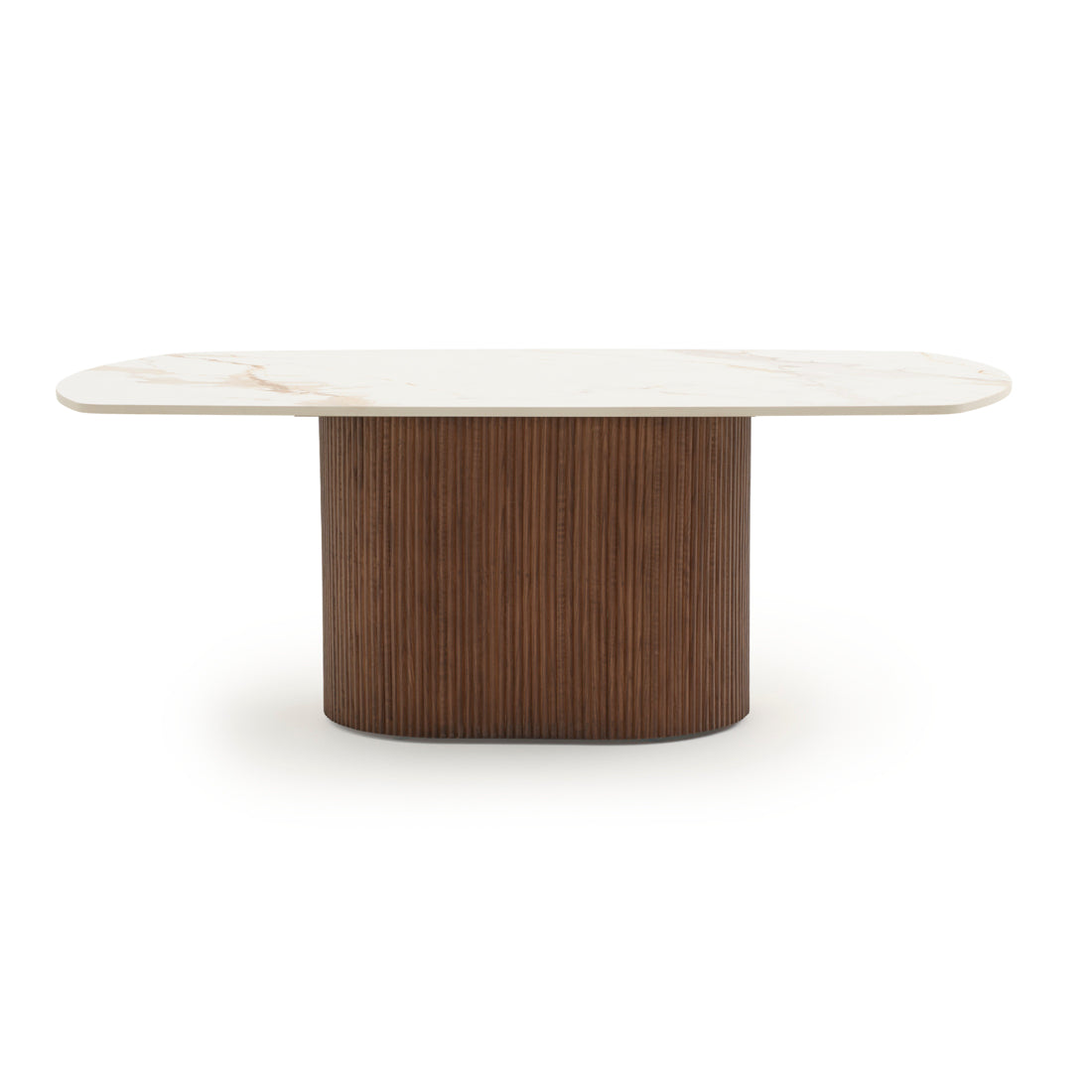 Esmeralda Ceramic Coffee Table White