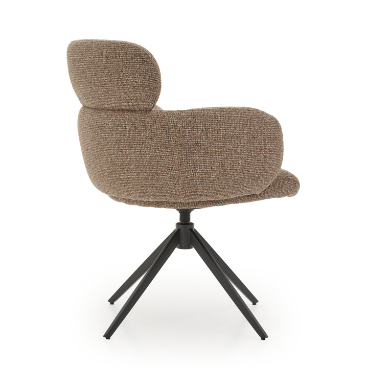 Elista Swivel Armchair Light Brown