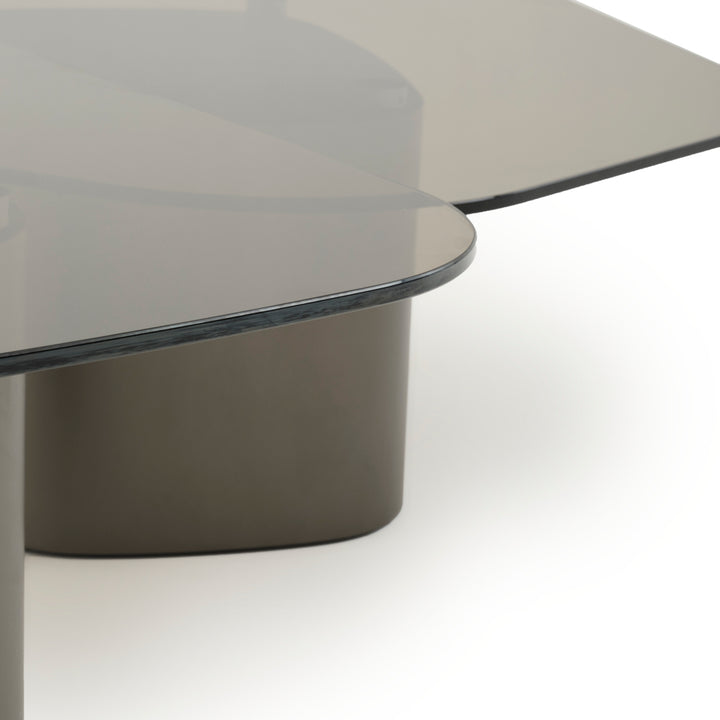 Whitford Glass Coffee Table Dark Grey