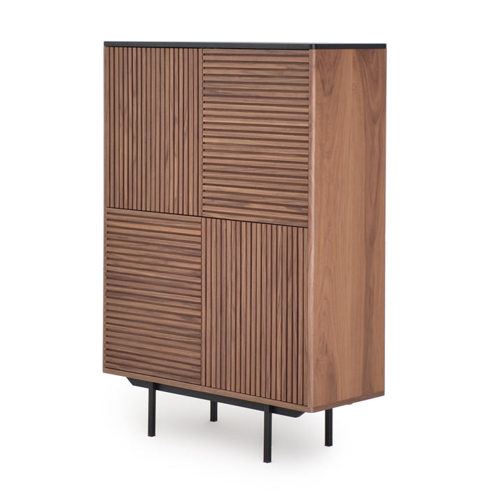 Emory Wood Curio Dark Brown