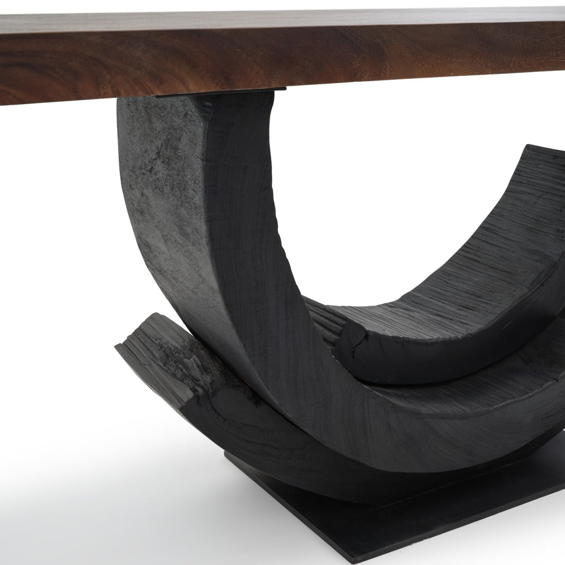 Wintra Wood Console Table Black